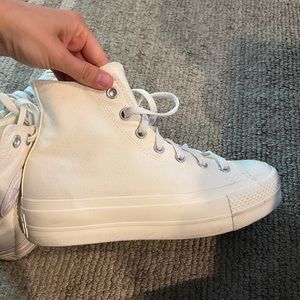 Almost brand new Custom Canvas Platform Chuck Taylor